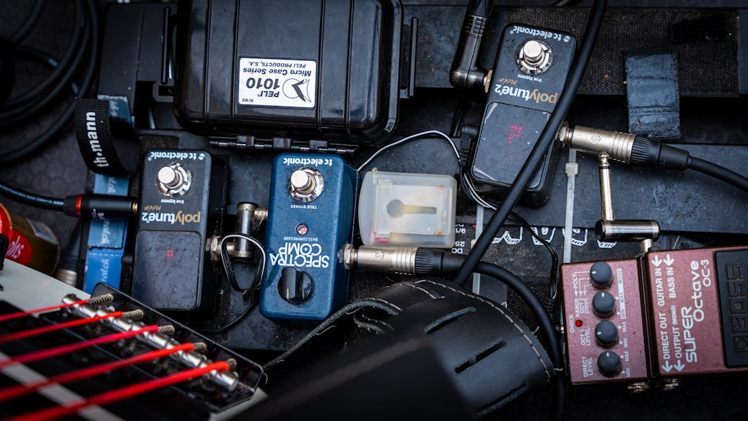 a bunch of different types of electronic equipment